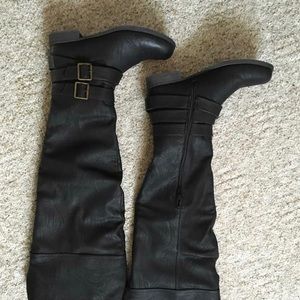 Knee-High Black Boots